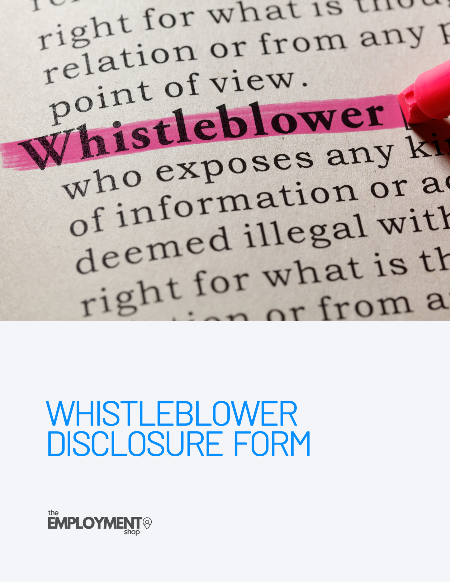 Whistleblower Disclosure Form