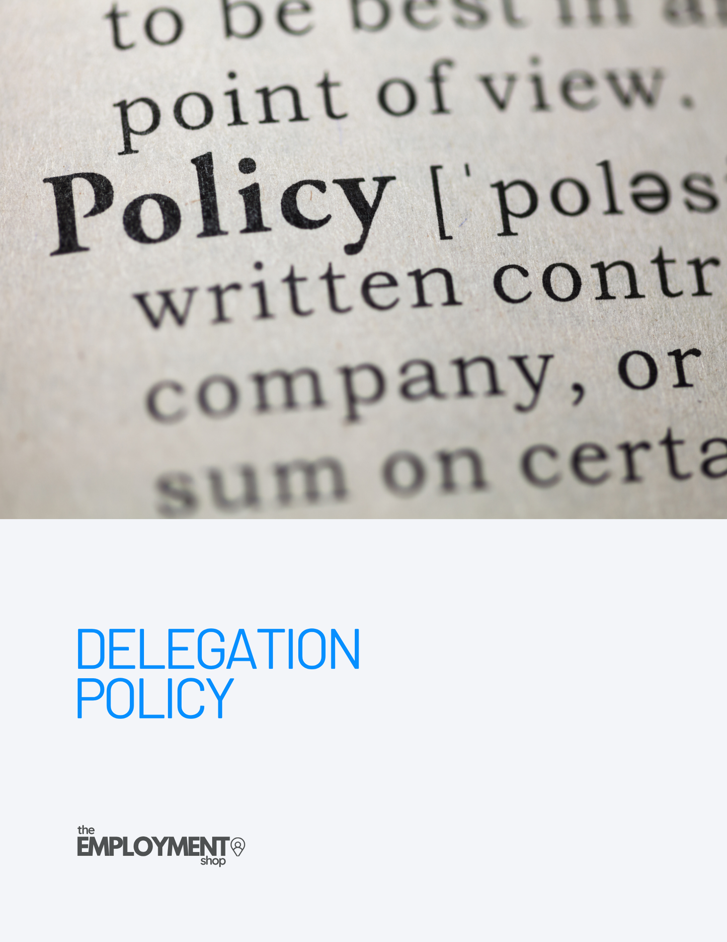 Delegation Policy
