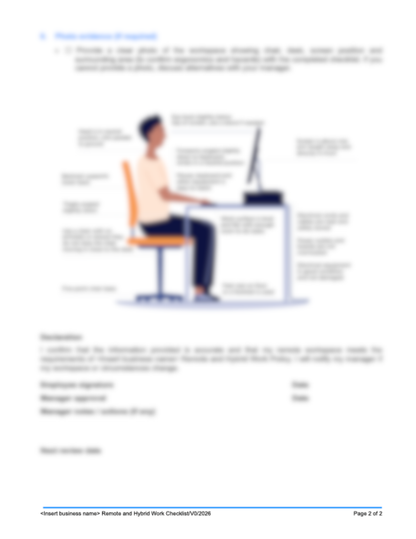 Remote and Hybrid Work Checklist