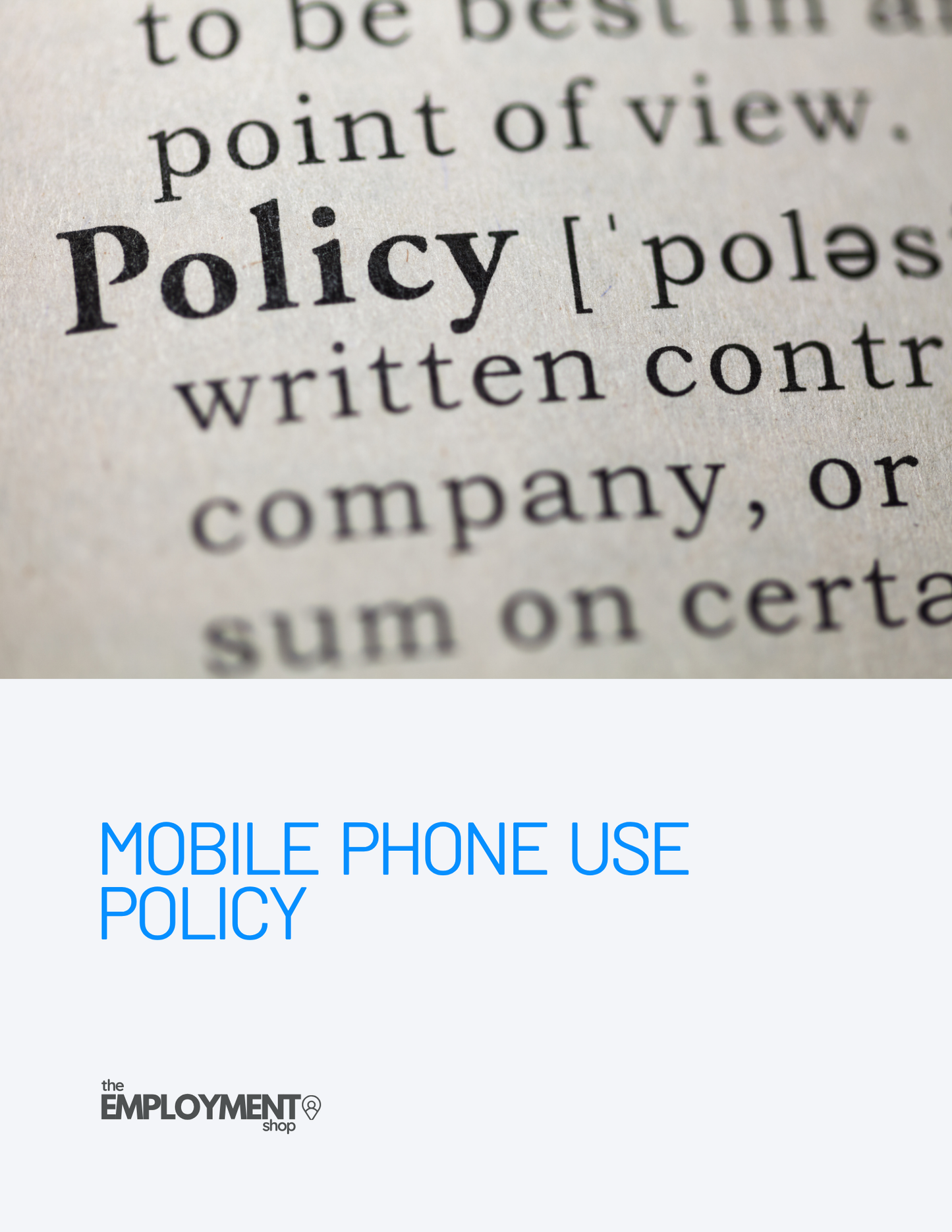 Mobile Phone Use Policy
