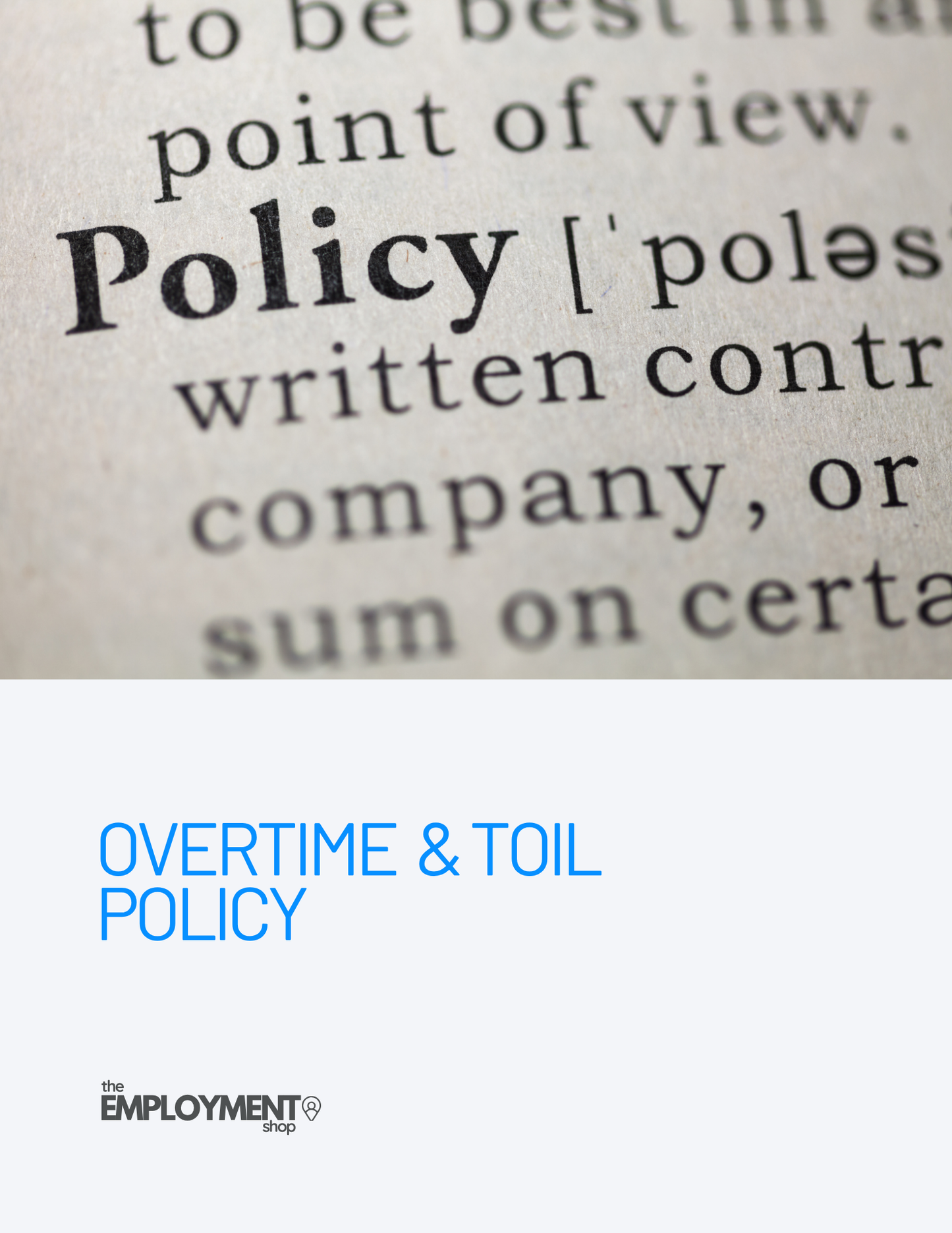 Overtime and TOIL Policy